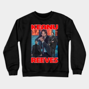 Keanu main character two images Crewneck Sweatshirt